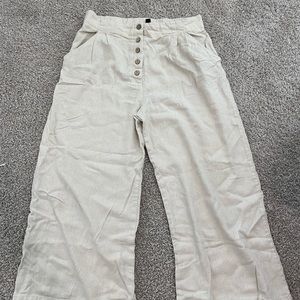 Linen Capri Pants